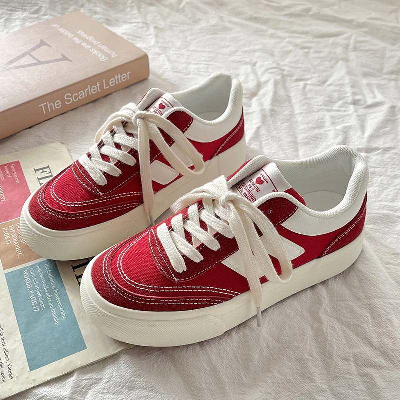 Damen Trendige Sneaker mit strukturiertem Obermaterial und bequemer Dämpfung Heidi Mode - Image 6