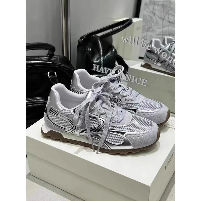 Damen Trendige Sneakers mit atmungsaktivem Mesh-Obermaterial und komfortabler Dämpfung Heidi Mode - Image 7