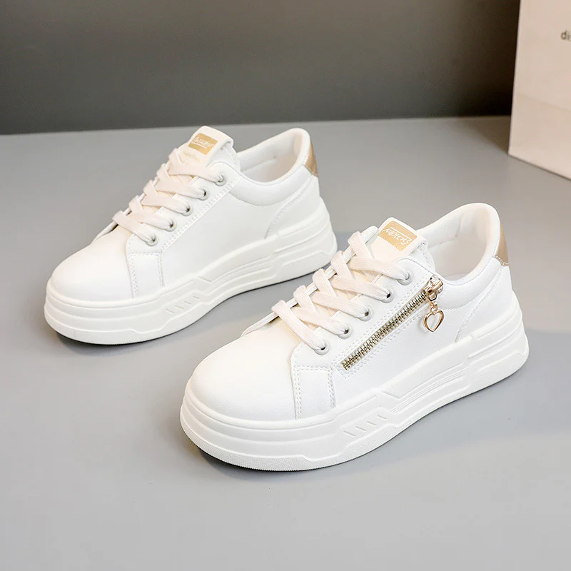 Damen trendige Sneakers mit modischem Reißverschluss und komfortabler Sohle Heidi Mode - Image 7