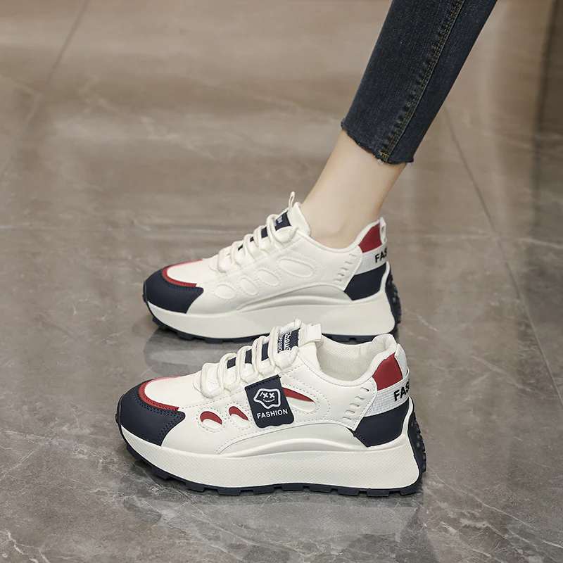 Damen Trendige Sneakers mit stylishem Plateausohlen-Design Heidi Mode - Image 2