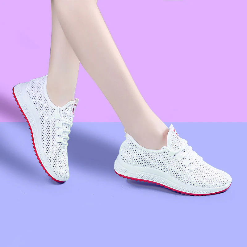 Damen trendige Sport Sneakers mit atmungsaktivem Strick-Obermaterial Heidi Mode - Image 4