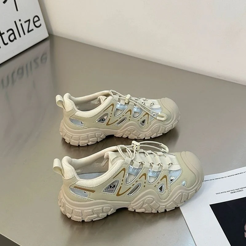 Damen trendige Sportsneaker mit atmungsaktiver Mesh-Oberfläche und stabiler Profilsohle Heidi Mode - Image 3