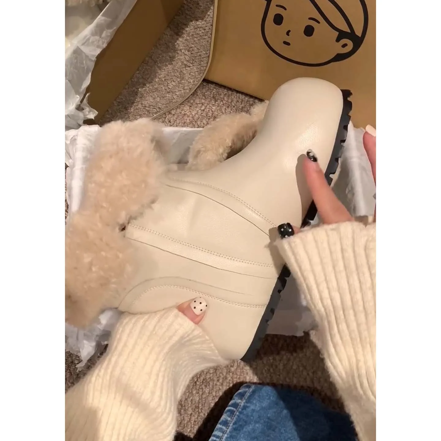 Damen Trendige Winterboots mit kuscheligem Innenfutter und stylischer Schnürung Heidi Mode - Image 2