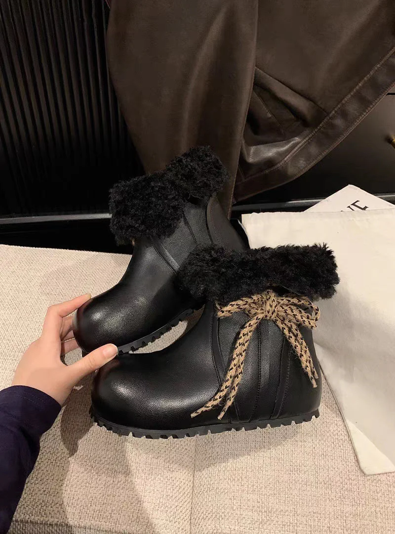 Damen Trendige Winterboots mit kuscheligem Innenfutter und stylischer Schnürung Heidi Mode - Image 6