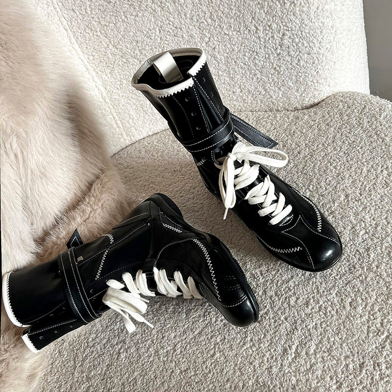 Damen trendige Winterstiefel mit innovativem Schnürsystem und eleganter Gummisohle Heidi Mode - Image 7