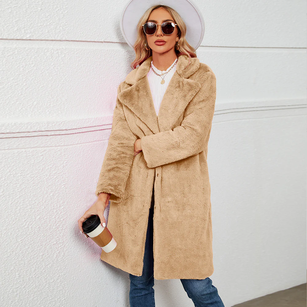 Damen Übergroße kuschelige Fleecejacke Heidi-Mode - Image 9