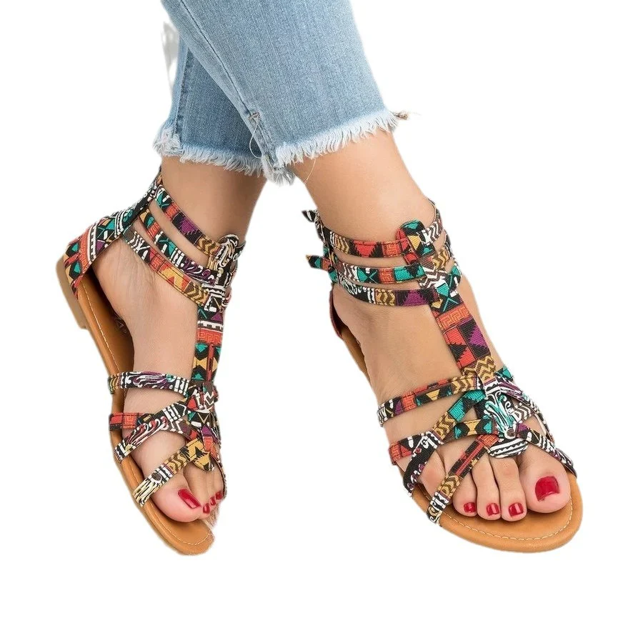 Damen Urbanen Geflochtenen Sandalen Heidi Mode - Image 5