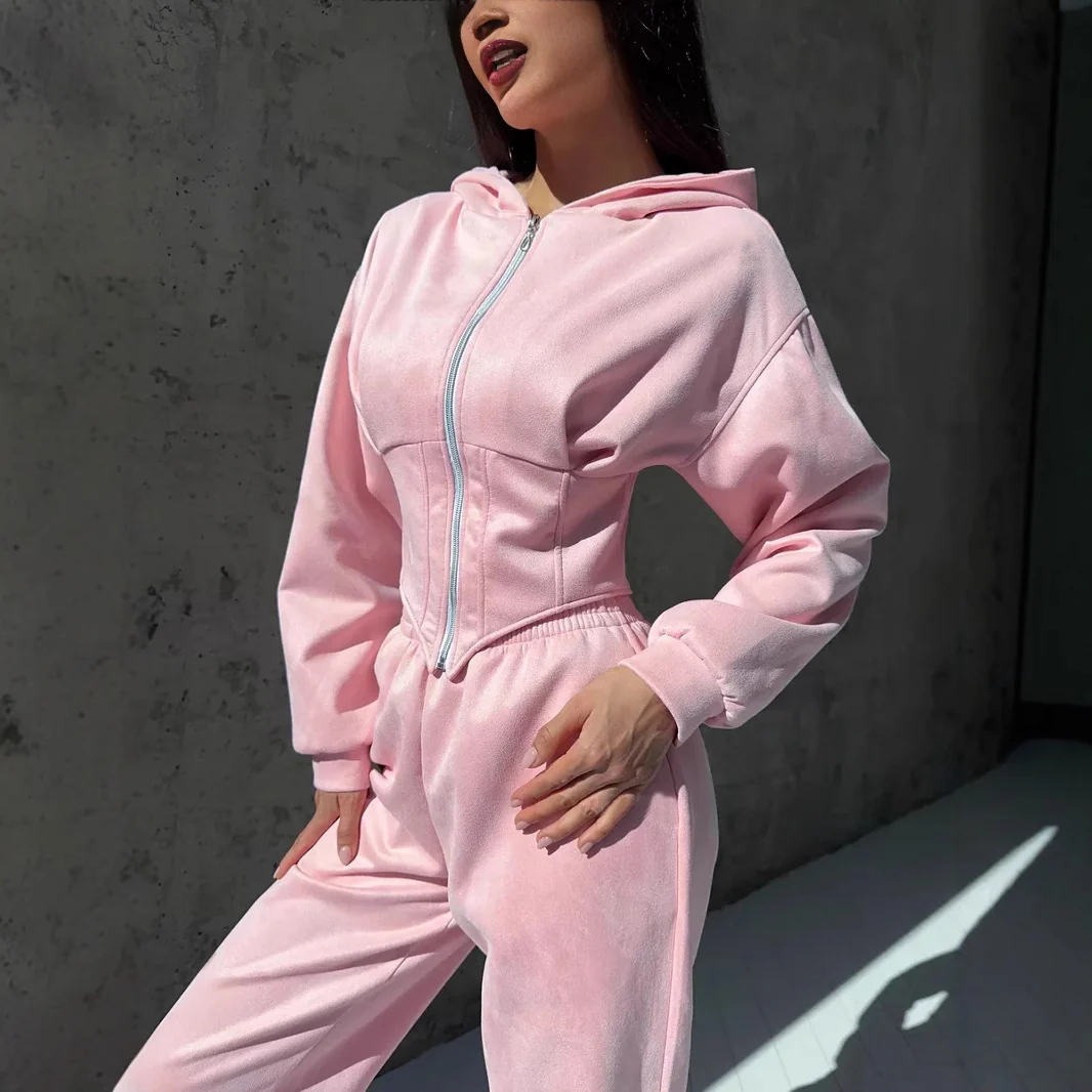 Damen Urbaner Kapuzen-Jumpsuit mit funktionellen Details Heidi-Mode - Image 6