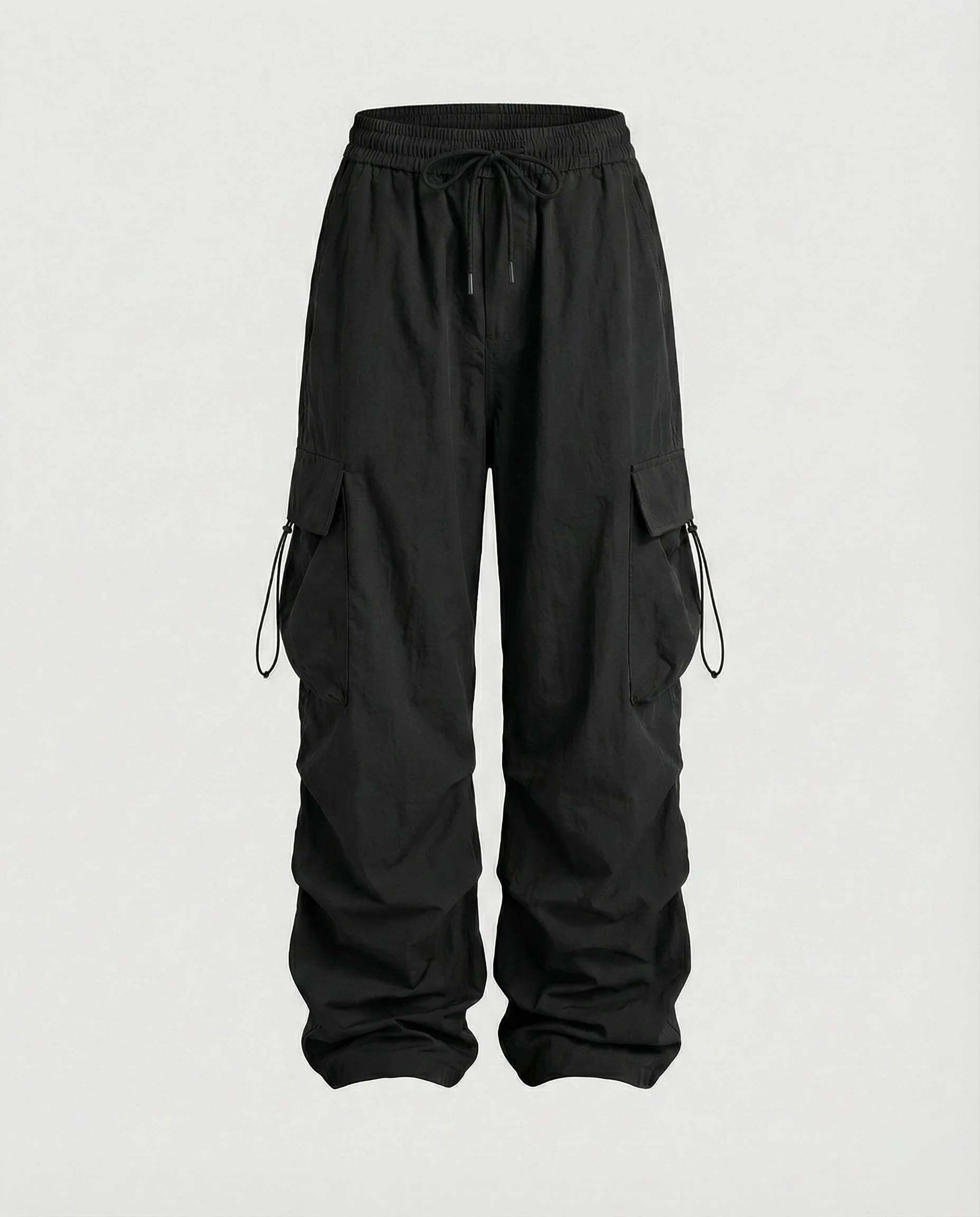 Utilitaristische Cargohose mit hoher Taille großen Klapptaschen und verstellbarem Saum Heidi-Mode - Image 6