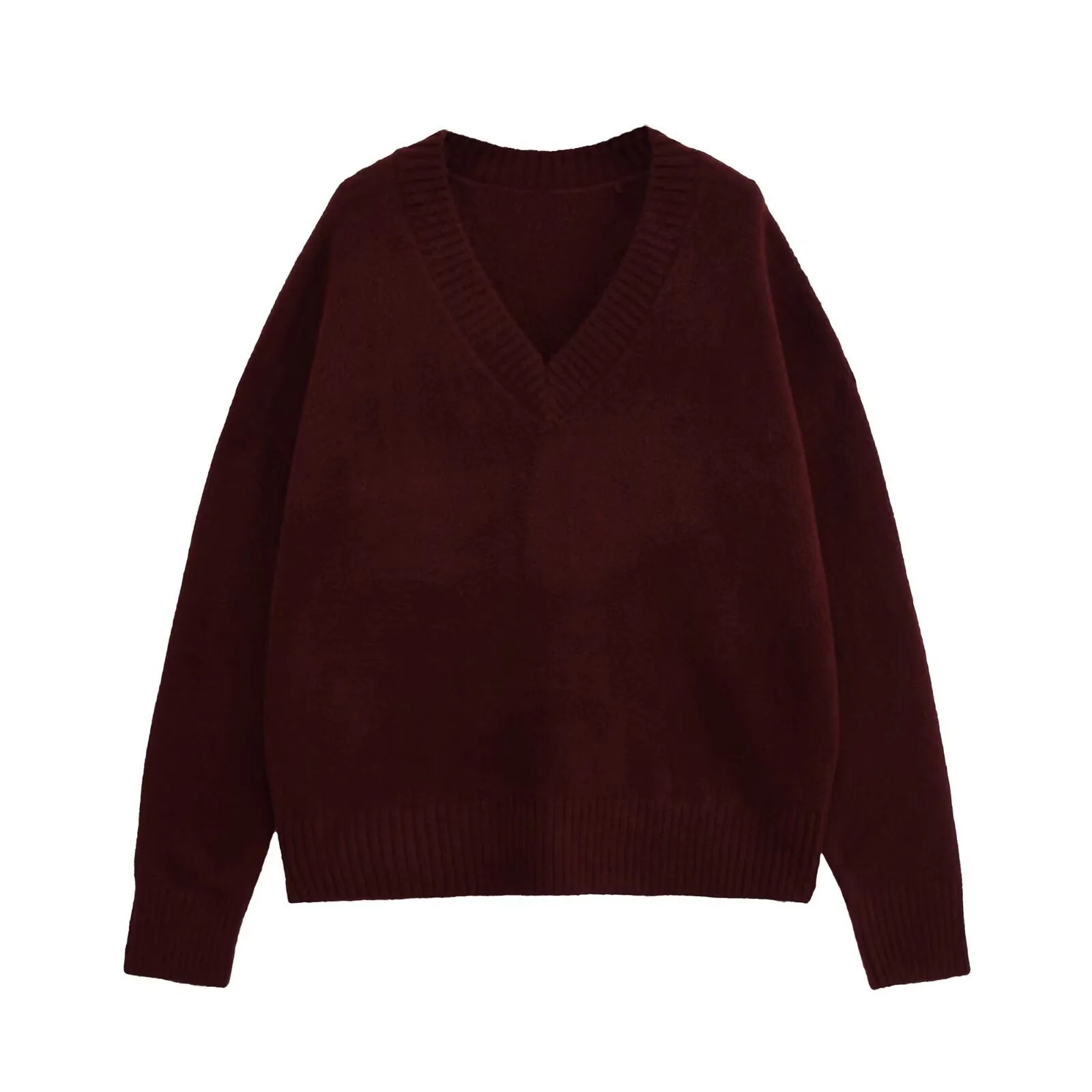 Damen V-Ausschnitt Strickpullover Heidi-Mode - Image 3