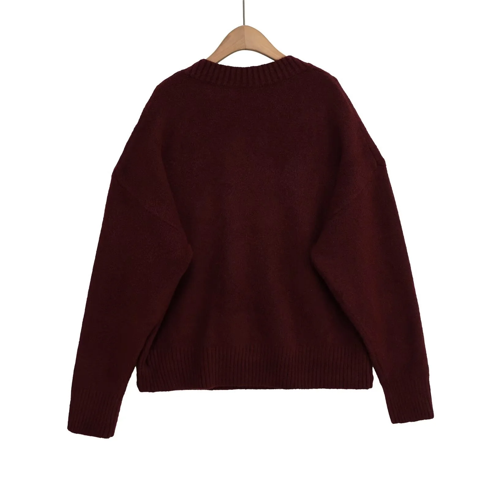 Damen V-Ausschnitt Strickpullover Heidi-Mode - Image 4
