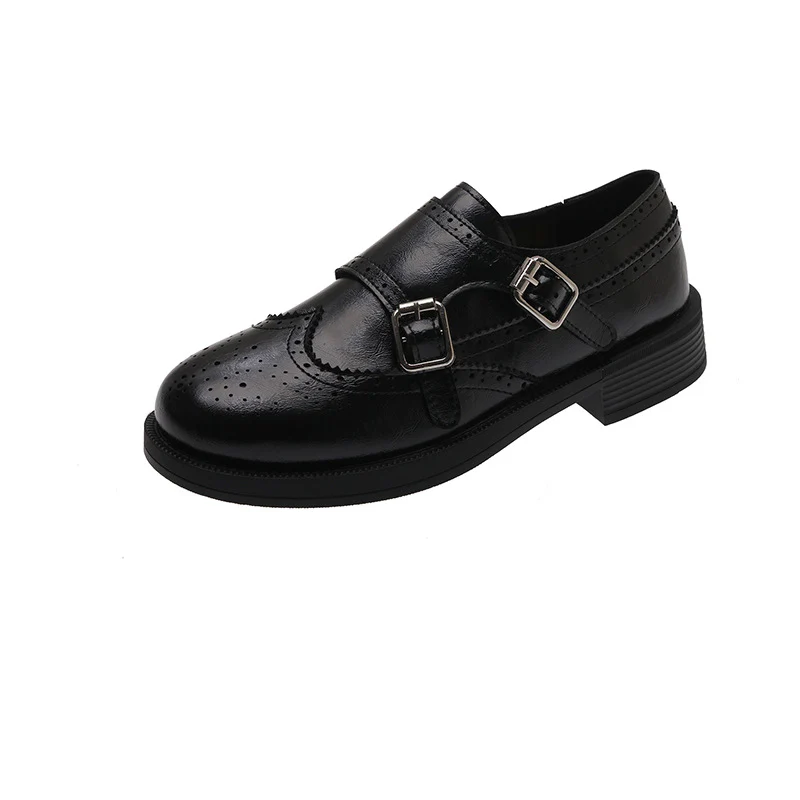 Damen verspielte Schnürschuhe mit doppeltem Riemen und ausgefallenem Design Heidi Mode - Image 5