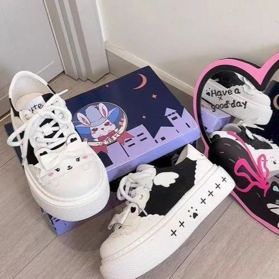 Damen Verspielte Sneakers mit niedlichem Tierdesign und bequemer Sohle Heidi Mode - Image 3