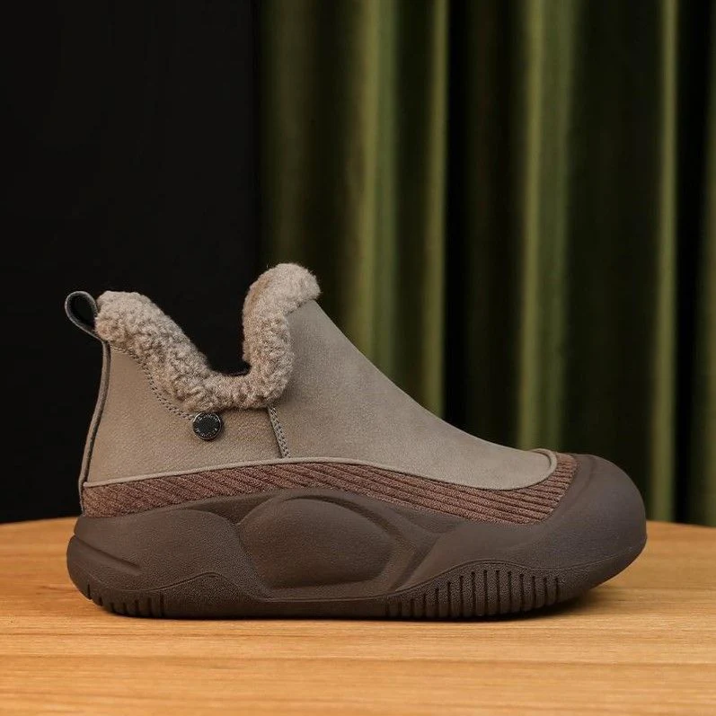 Damen warme Clogs mit komfortabler Fleece-Innensohle und robustem Profil Heidi Mode - Image 4