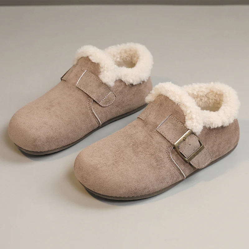 Damen warme Clogs mit kuscheligem Innenfutter und modischem Schnallenverschluss Heidi Mode - Image 2