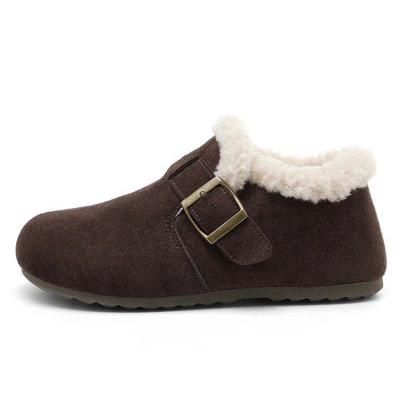 Damen warme Clogs mit kuscheligem Innenfutter und modischem Schnallenverschluss Heidi Mode - Image 6