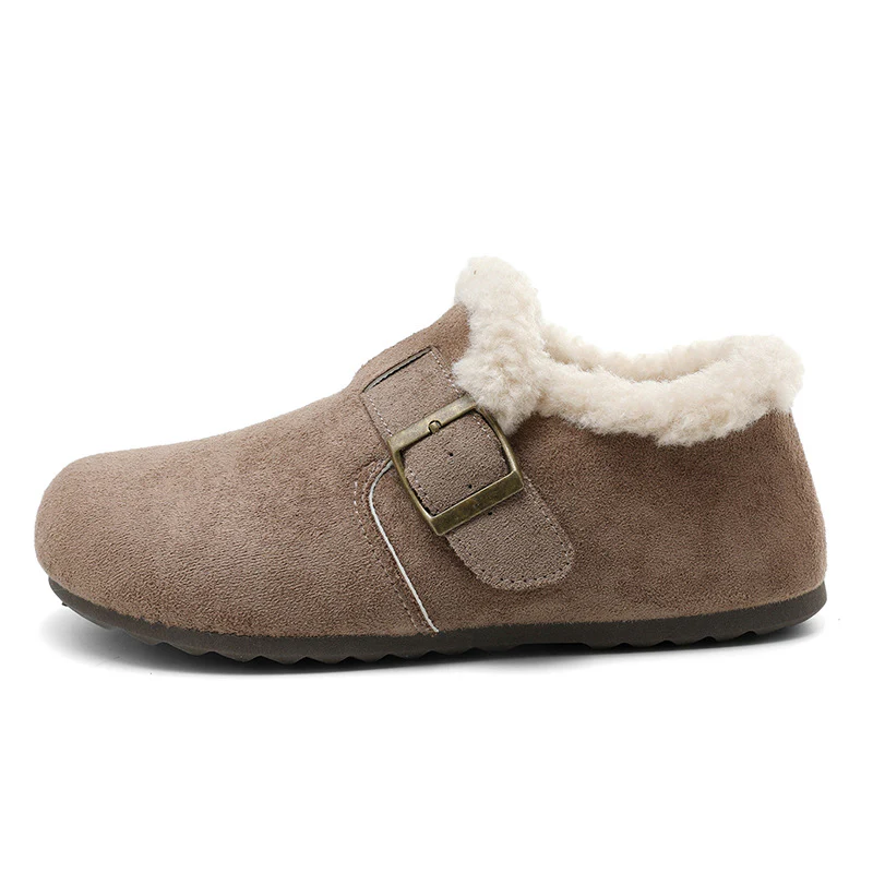 Damen warme Clogs mit kuscheligem Innenfutter und modischem Schnallenverschluss Heidi Mode - Image 8