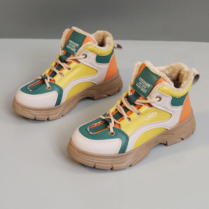 Damen warme High-Top Sneaker mit kuscheligem Innenfutter Heidi Mode - Image 6