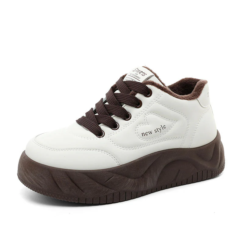 Damen warme High-Top Sneakers mit dämpfendem Innenfutter und rutschfester Laufsohle Heidi Mode - Image 5