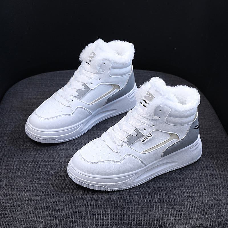 Damen warme High-Top Sneakers mit kuscheligem Innenfutter Heidi Mode - Image 2