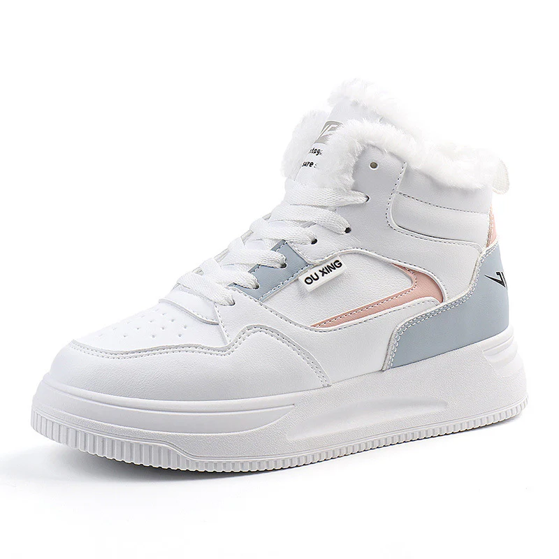 Damen warme High-Top Sneakers mit kuscheligem Innenfutter Heidi Mode - Image 4