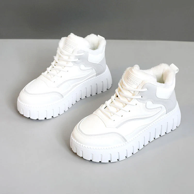 Damen warme High-Top Sneakers mit kuscheligem Innenfutter und innovativem Sohlenprofil Heidi Mode - Image 6