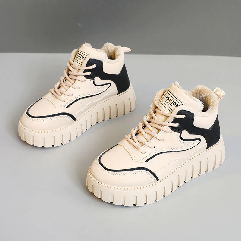 Damen warme High-Top Sneakers mit kuscheligem Innenfutter und innovativem Sohlenprofil Heidi Mode - Image 7