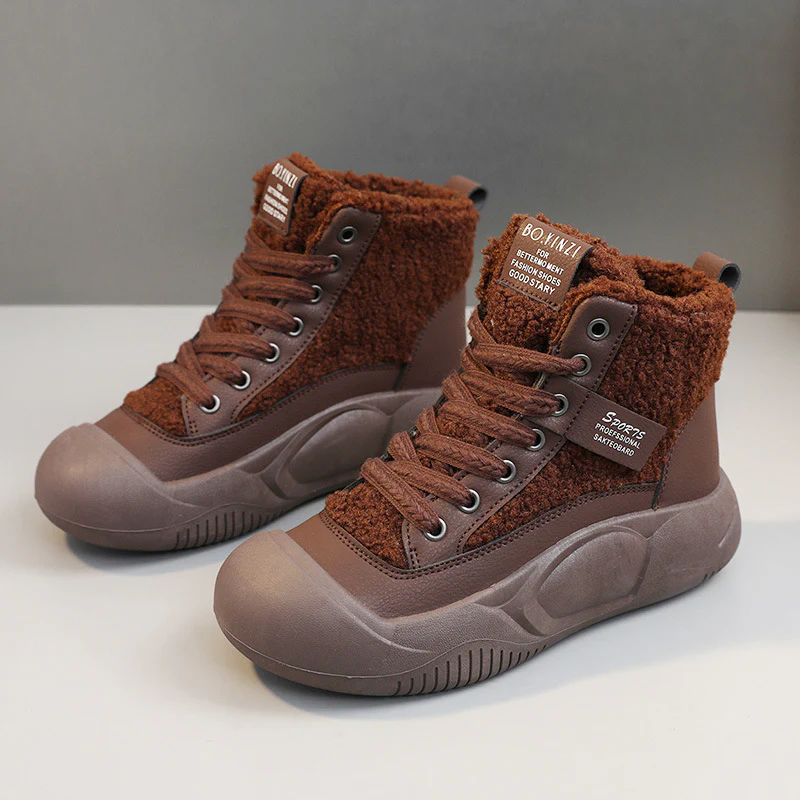 Damen warme High-Top Stiefel mit kuscheligem Innenfutter und rutschfester Sohle Heidi Mode - Image 8