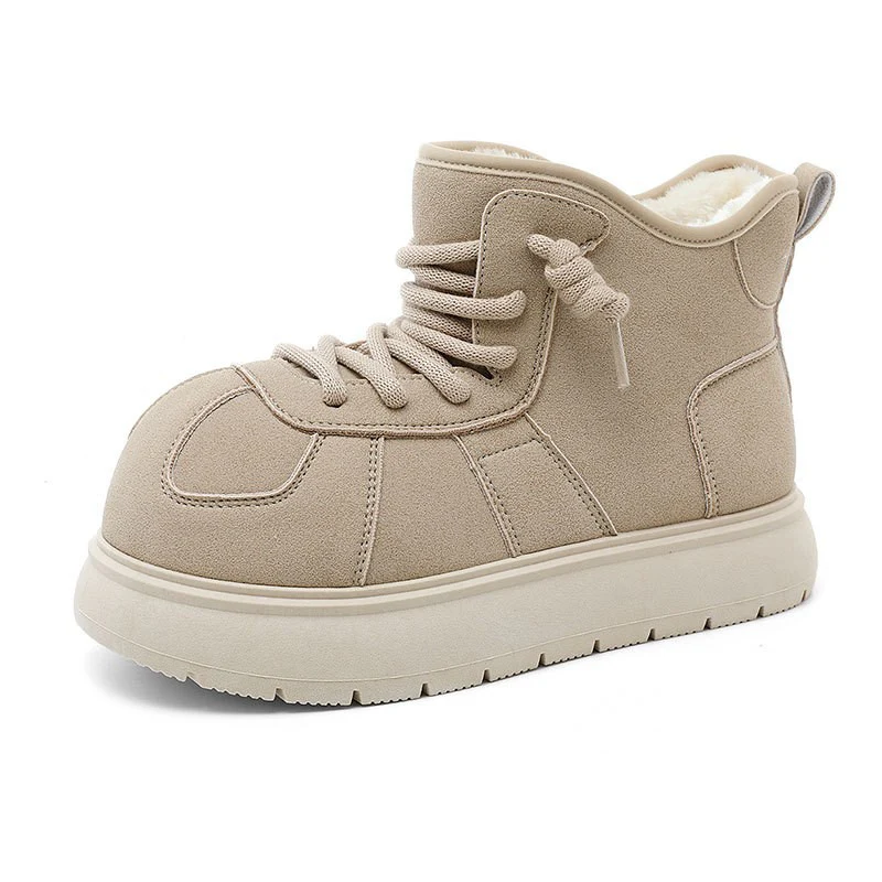 Damen warme hochgeschnittene Sneakers mit kuscheligem Innenfutter Heidi Mode