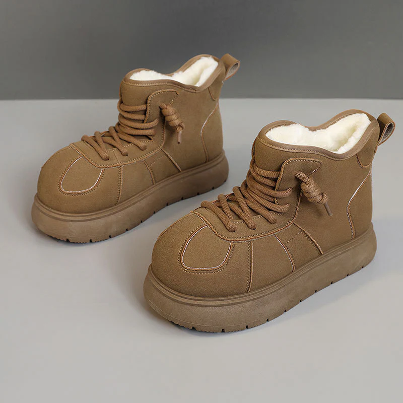 Damen warme hochgeschnittene Sneakers mit kuscheligem Innenfutter Heidi Mode - Image 2