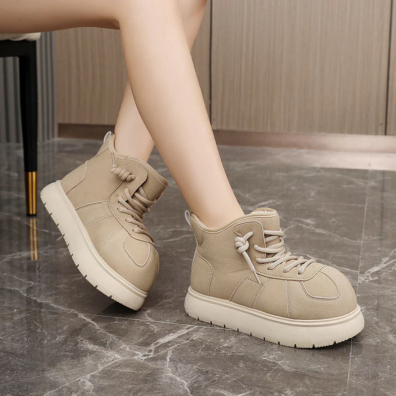 Damen warme hochgeschnittene Sneakers mit kuscheligem Innenfutter Heidi Mode - Image 3