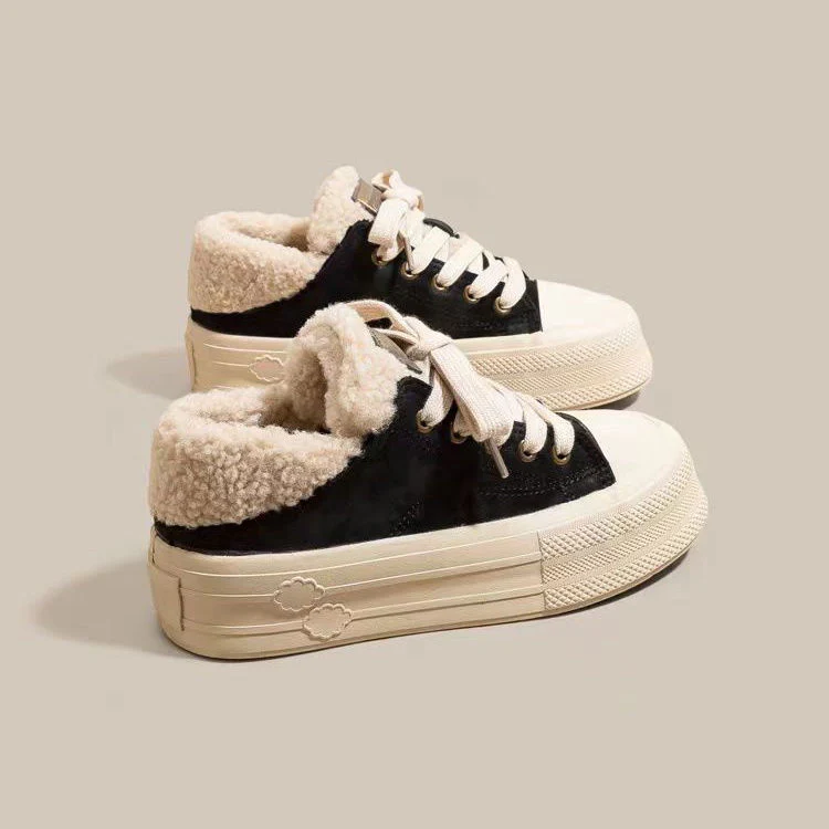 Damen warme Sneaker mit hohem Kragen und kuscheligem Innenfutter Heidi Mode - Image 3