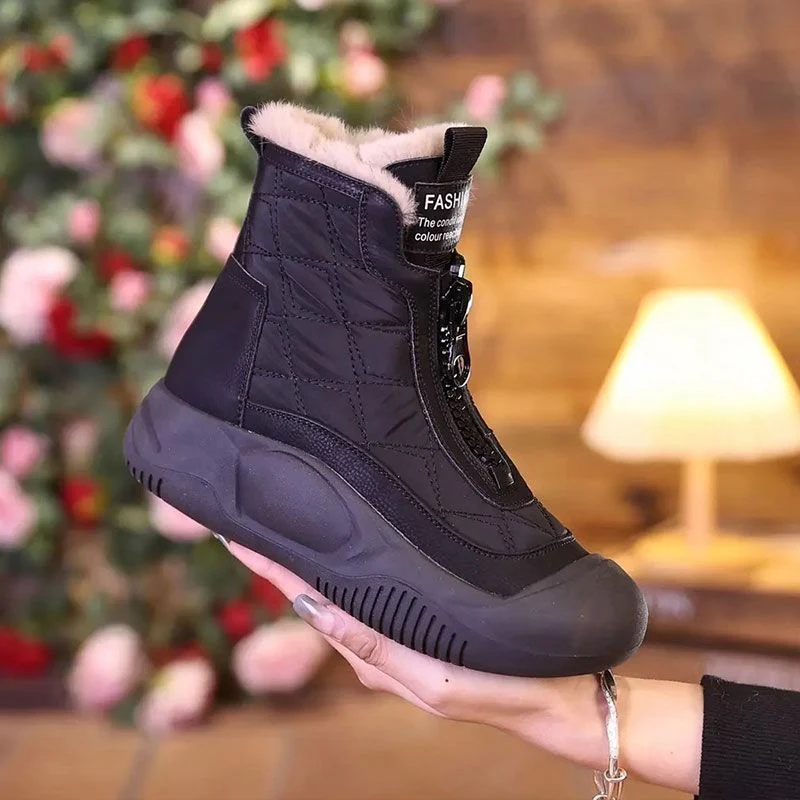 Damen warme Winterboots mit praktischer Reißverschlussöffnung und kuscheligem Innenfutter Heidi Mode - Image 7