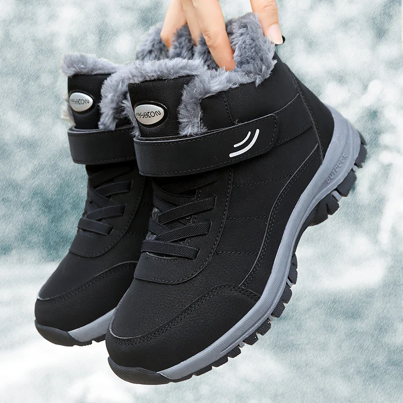 Damen warme Winterstiefel mit dämpfendem Innenfutter und rutschfester Sohle Heidi Mode
