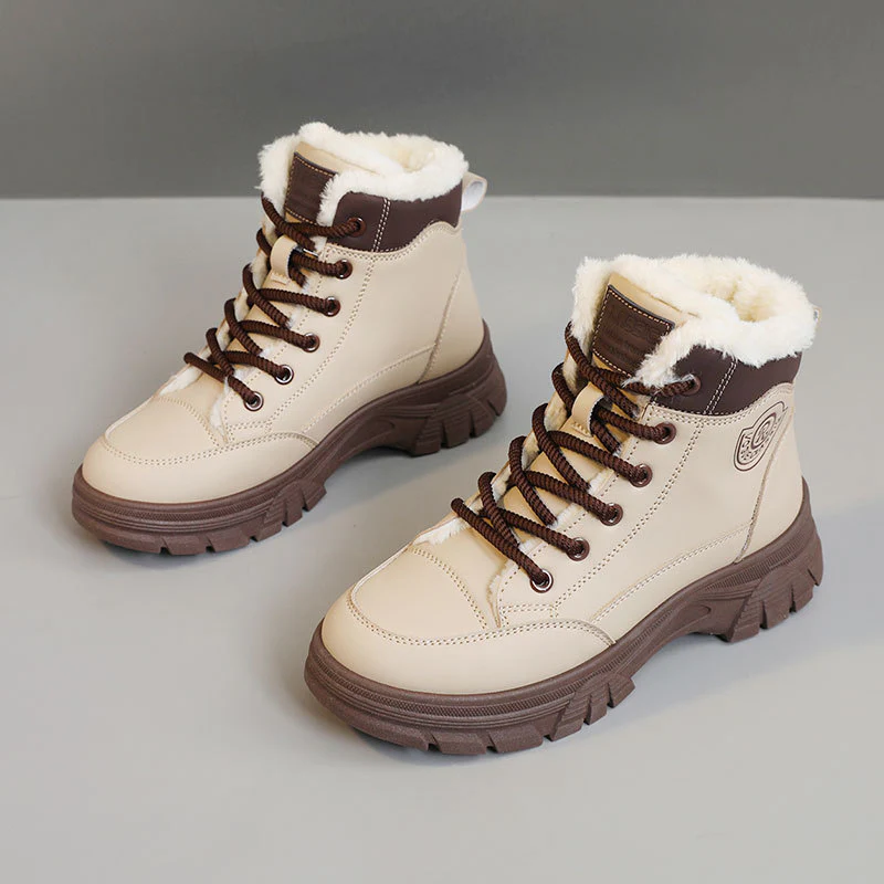 Damen warme Winterstiefel mit flauschigem Innenfutter und rutschfester Sohle Heidi Mode - Image 2