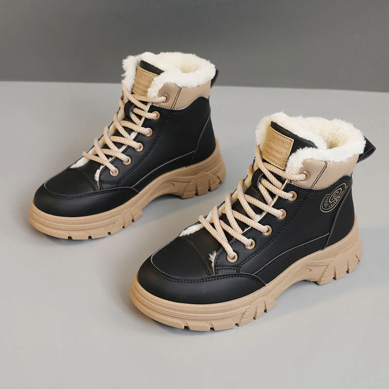 Damen warme Winterstiefel mit flauschigem Innenfutter und rutschfester Sohle Heidi Mode - Image 7