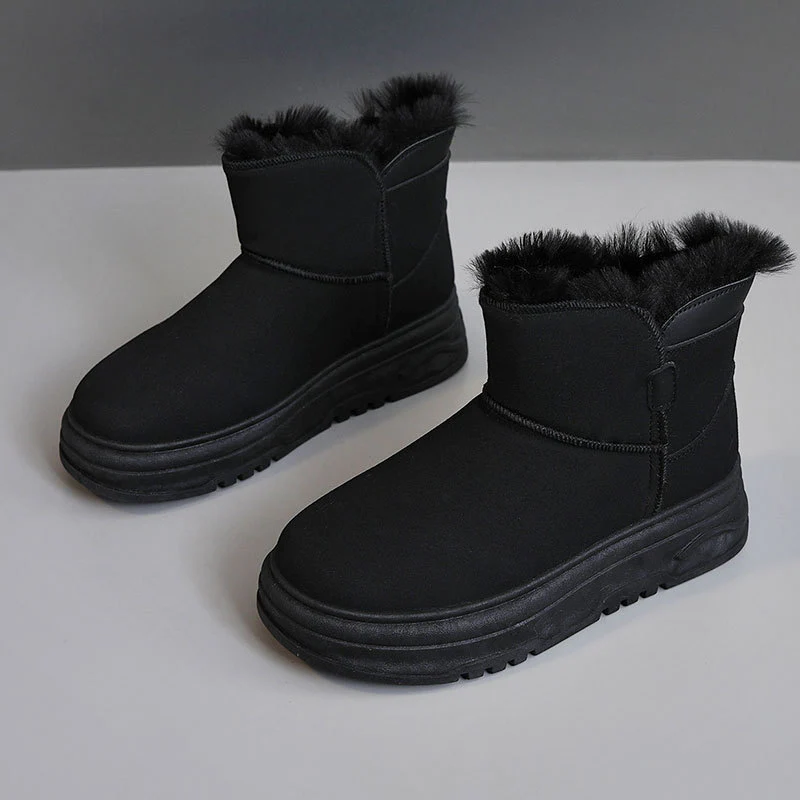 Damen warme Winterstiefel mit flauschigem Kunstfellrand und rutschfester Sohle Heidi Mode - Image 6