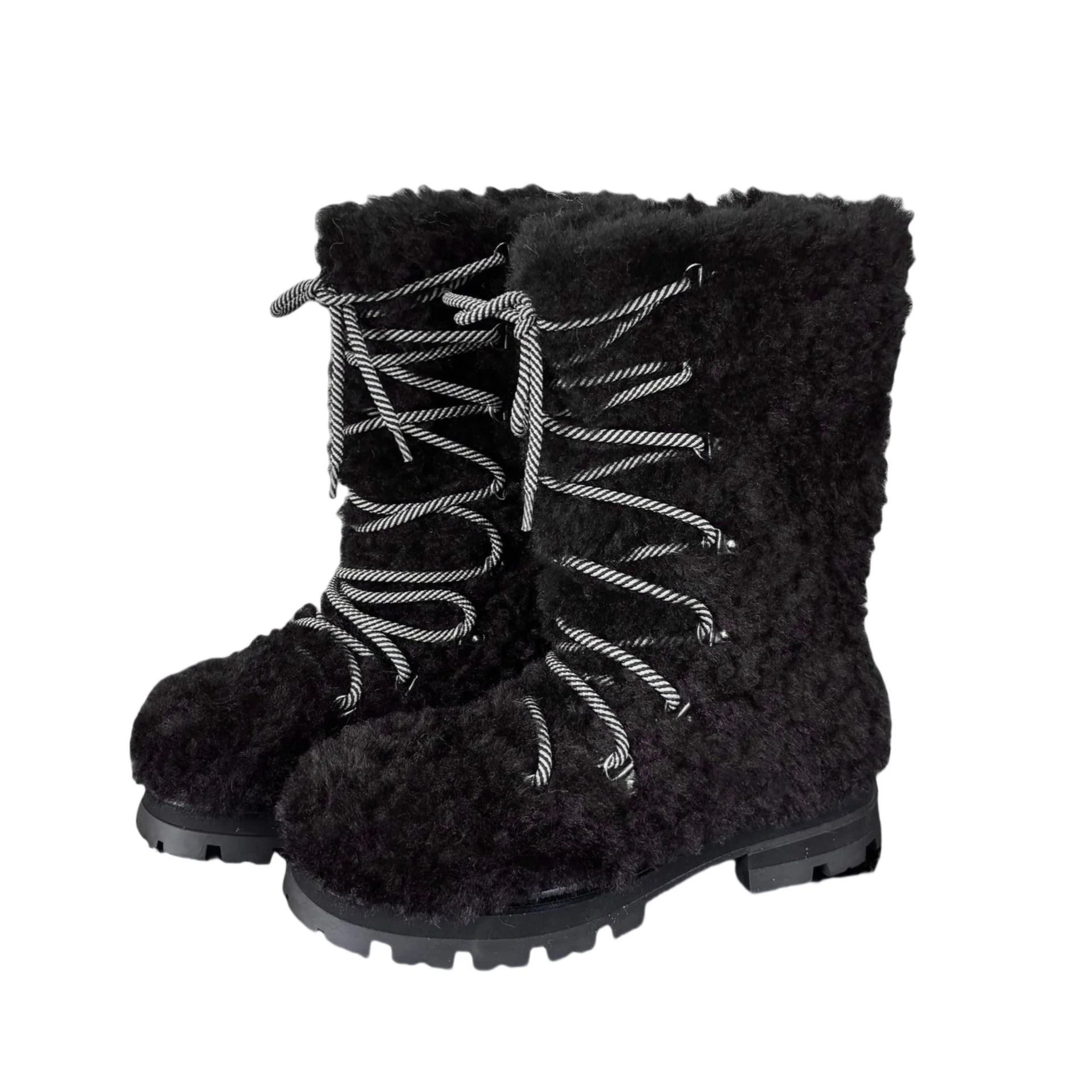 Damen Warmfutter Stiefel mit robuster Sohle und modischem Schnürdesign Heidi Mode - Image 5