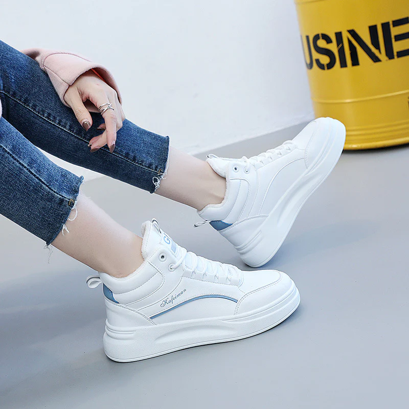 Damen Warmgefütterte High-Top Sneakers Heidi Mode - Image 3