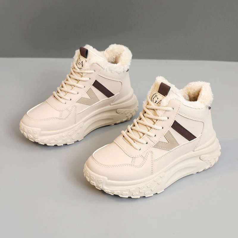 Damen Warmgefütterte High-Top Sneakers mit rutschfester Sohle Heidi Mode - Image 2