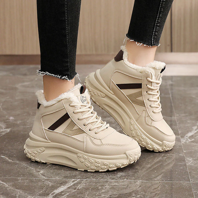 Damen Warmgefütterte High-Top Sneakers mit rutschfester Sohle Heidi Mode - Image 4