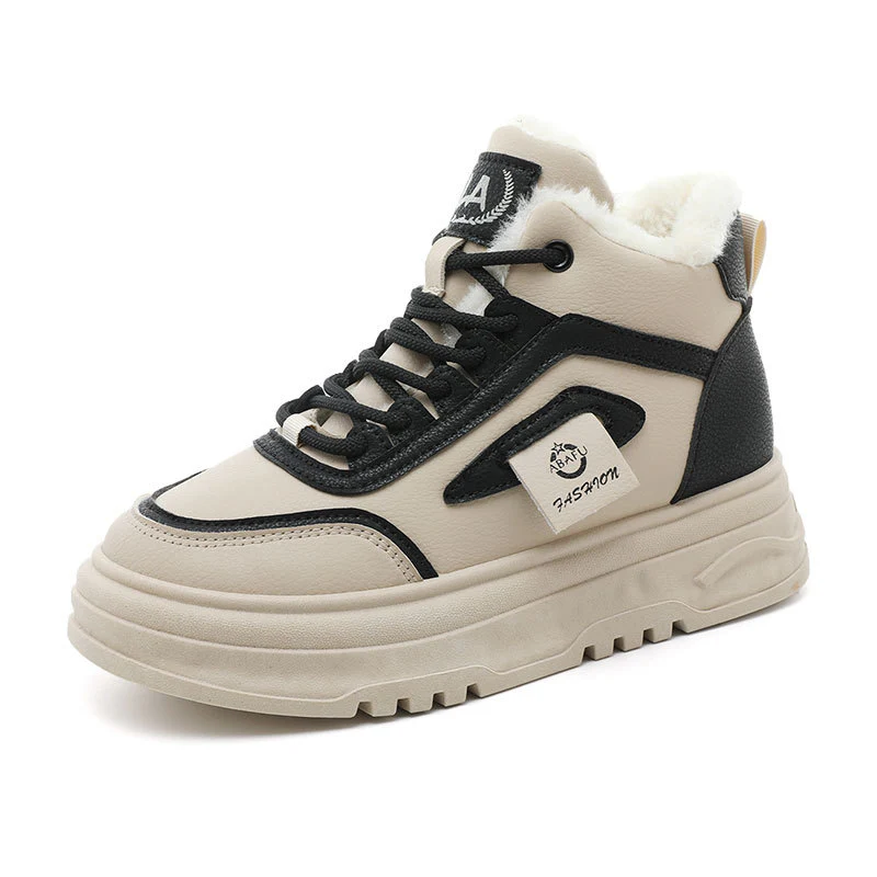 Damen Warmgefütterte High-Top Sneakers mit sportlichem Design Heidi Mode - Image 5