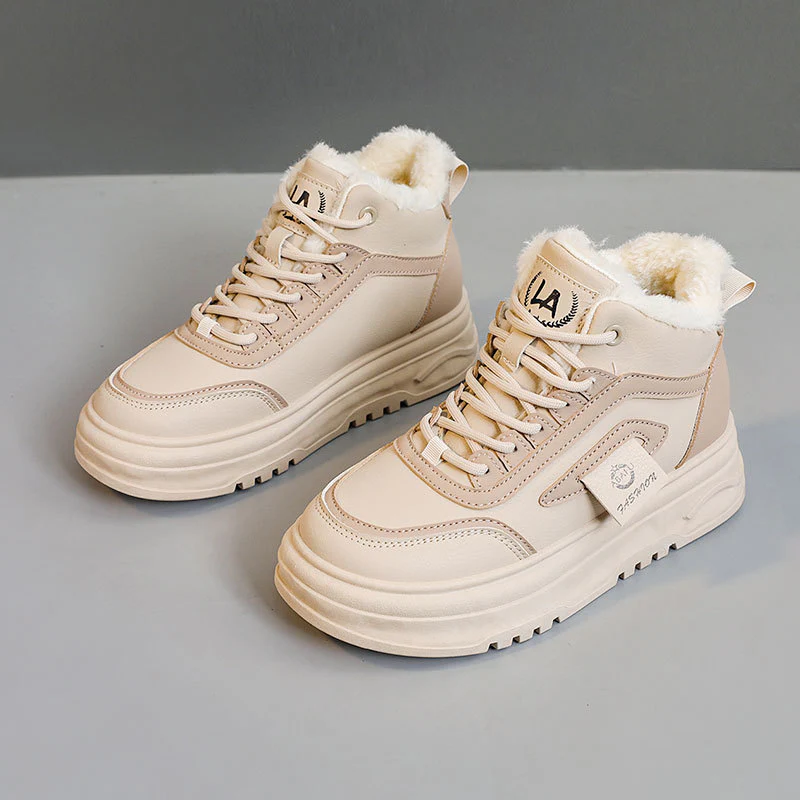 Damen Warmgefütterte High-Top Sneakers mit sportlichem Design Heidi Mode - Image 6