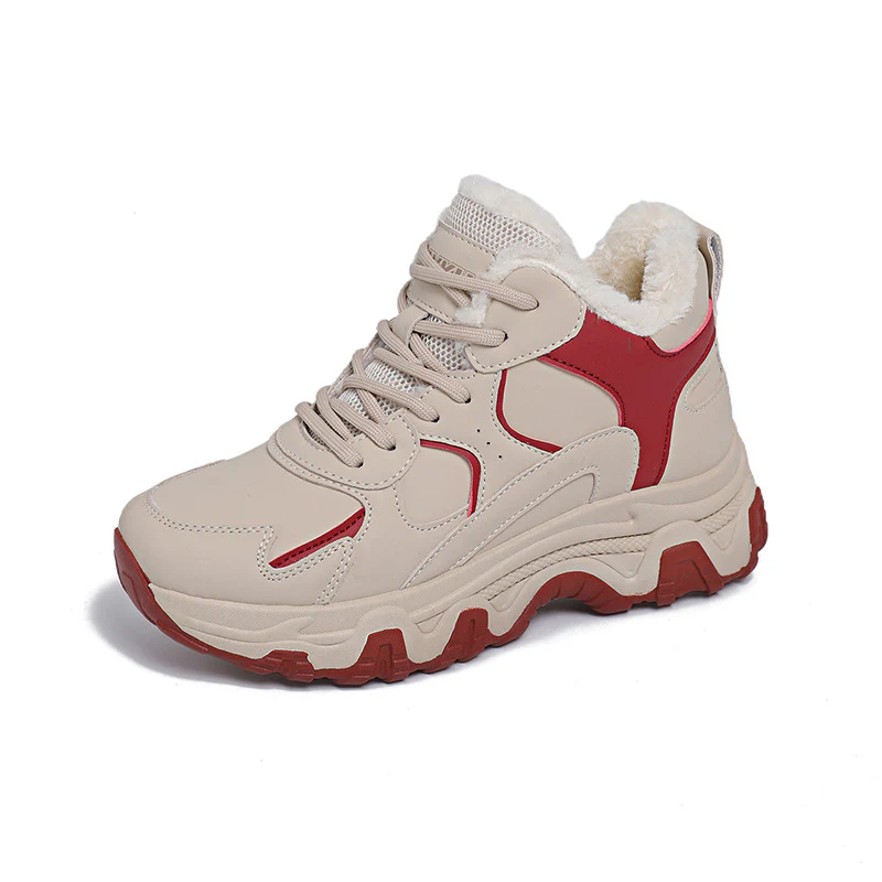 Damen Warmgefütterte High-Top Sneakers mit strapazierfähigem Obermaterial Heidi Mode - Image 5