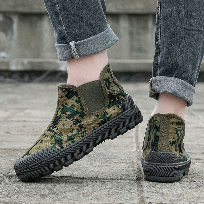 Damen wasserfeste Gummistiefel mit flexiblem Camouflage-Design Heidi Mode - Image 2
