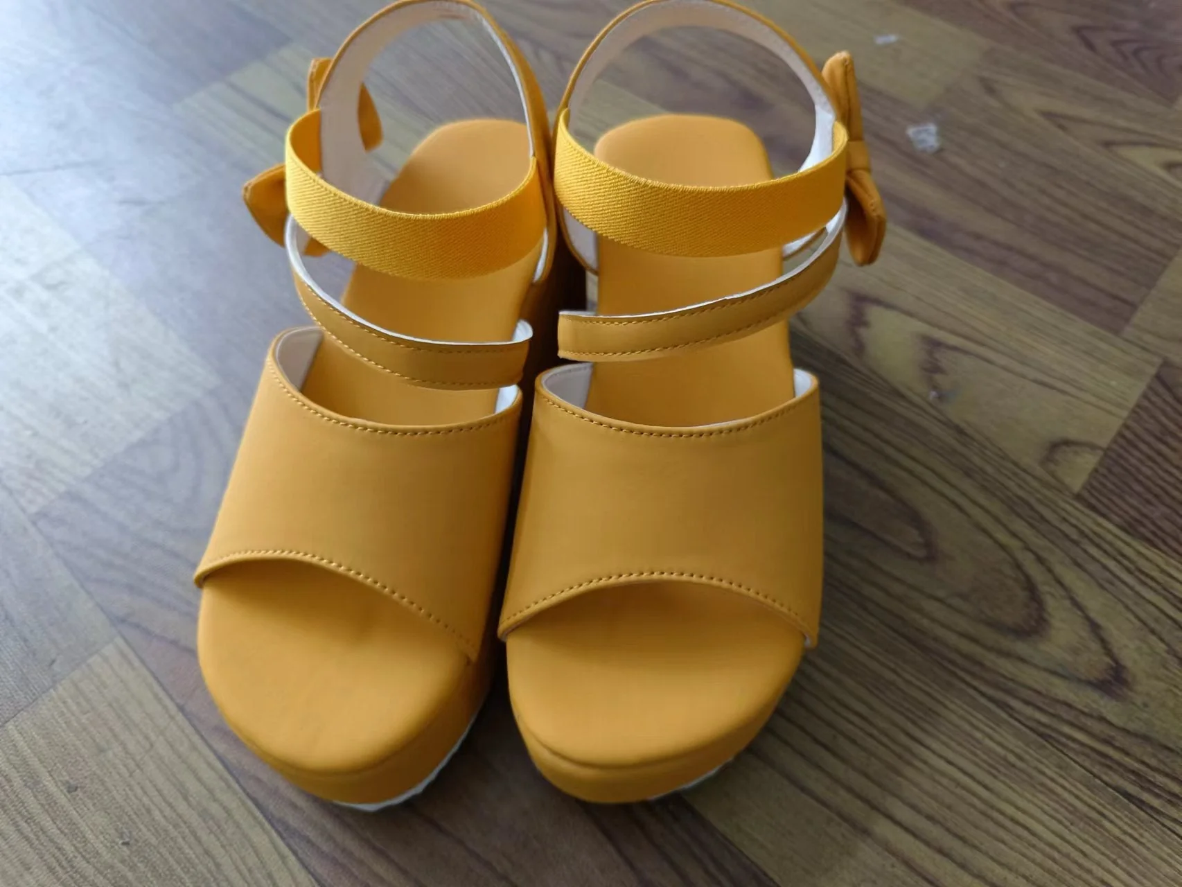 Damen Wedge-Sandalen mit Eleganter Schleifenapplikation und Rutschfester Sohle Heidi-Mode - Image 7