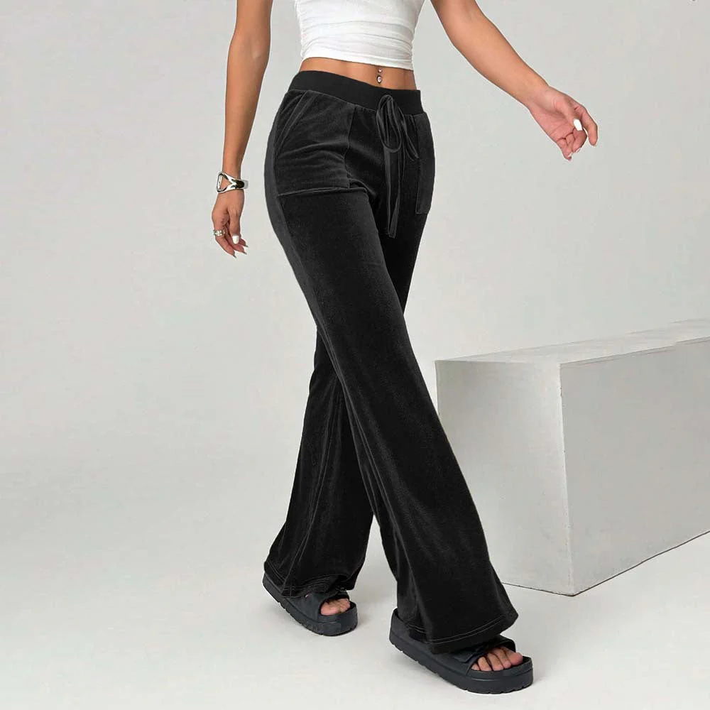 Damen Weiche Flared Pants Heidi-Mode - Image 4