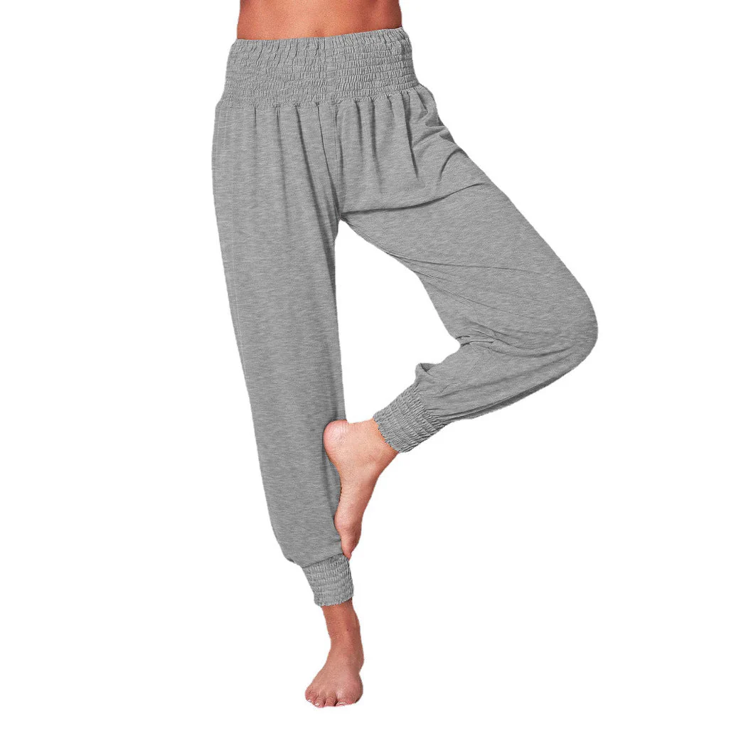 Damen Weiche und Bequeme Relax-Hosen mit Elastischem Bund und Buntem Design Heidi-Mode - Image 5