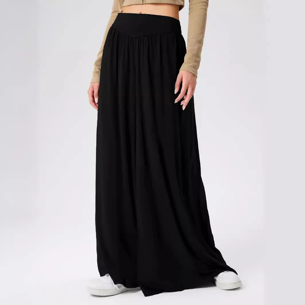 Damen Weit geschnittene Jersey-Hose mit elastischer Taille und elegantem Fall Heidi-Mode - Image 6