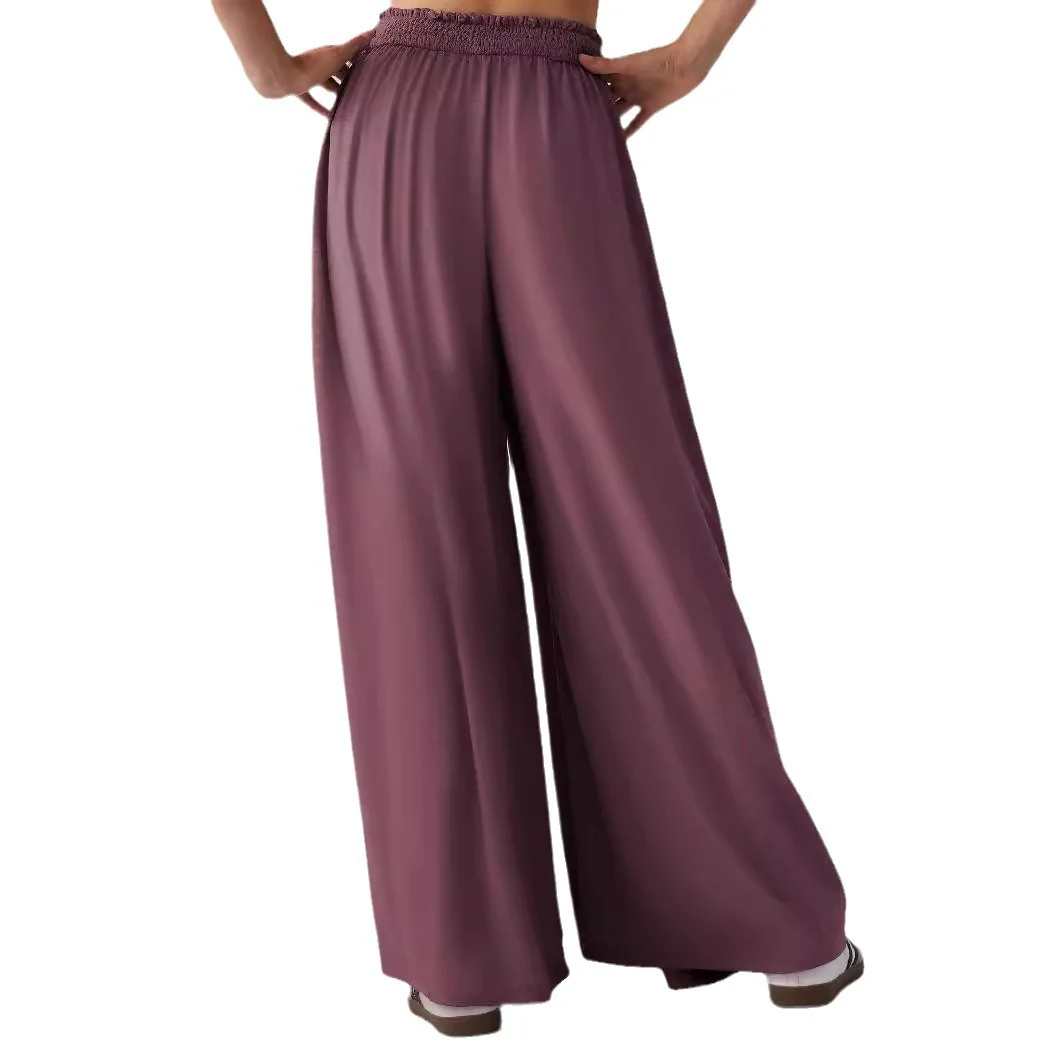 Damen Weit geschnittene Jersey-Hose mit elastischer Taille und elegantem Fall Heidi-Mode - Image 7